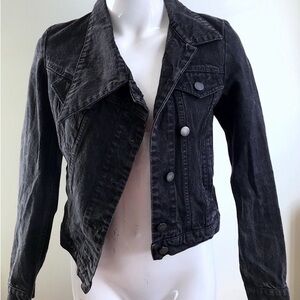 Viktor & Rolf Dark Wash Cropped Denim Jacket 38